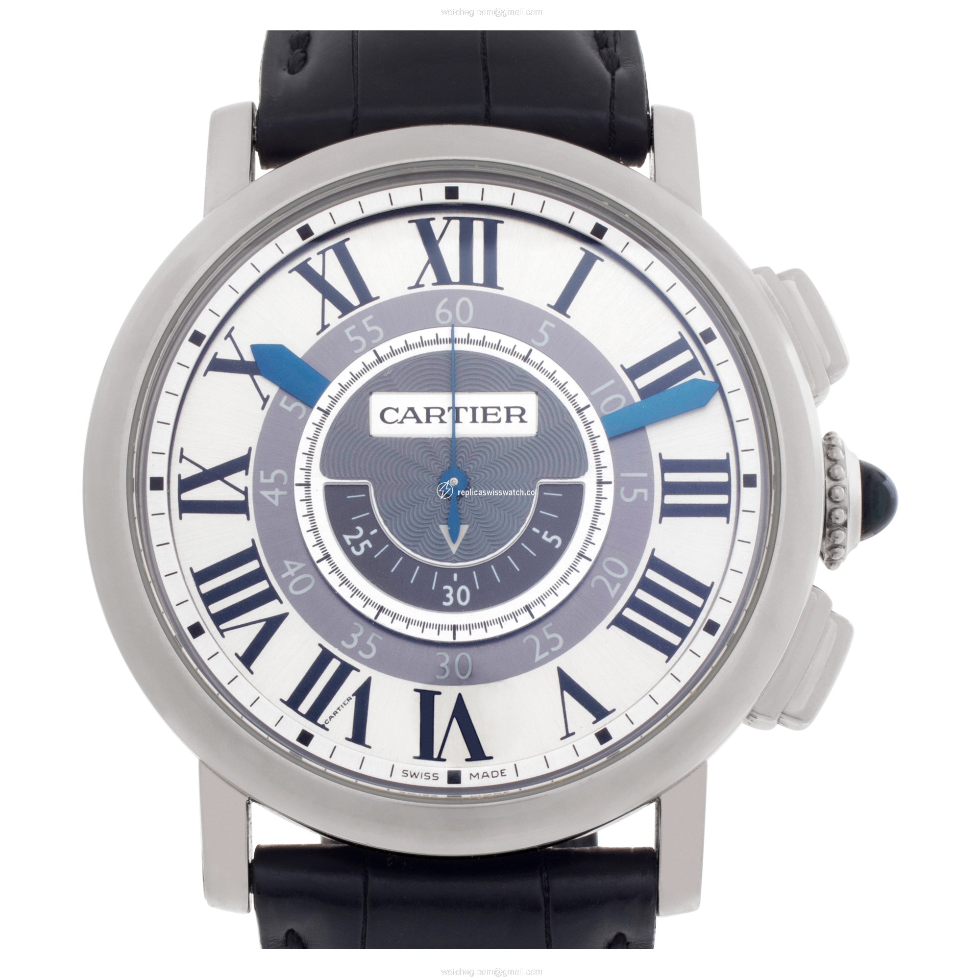Cartier W1556051 Rotonde Manual Male 18k White Gold Replica Cartier W1556051 Rotonde Manual Male 18k White Gold Replica
