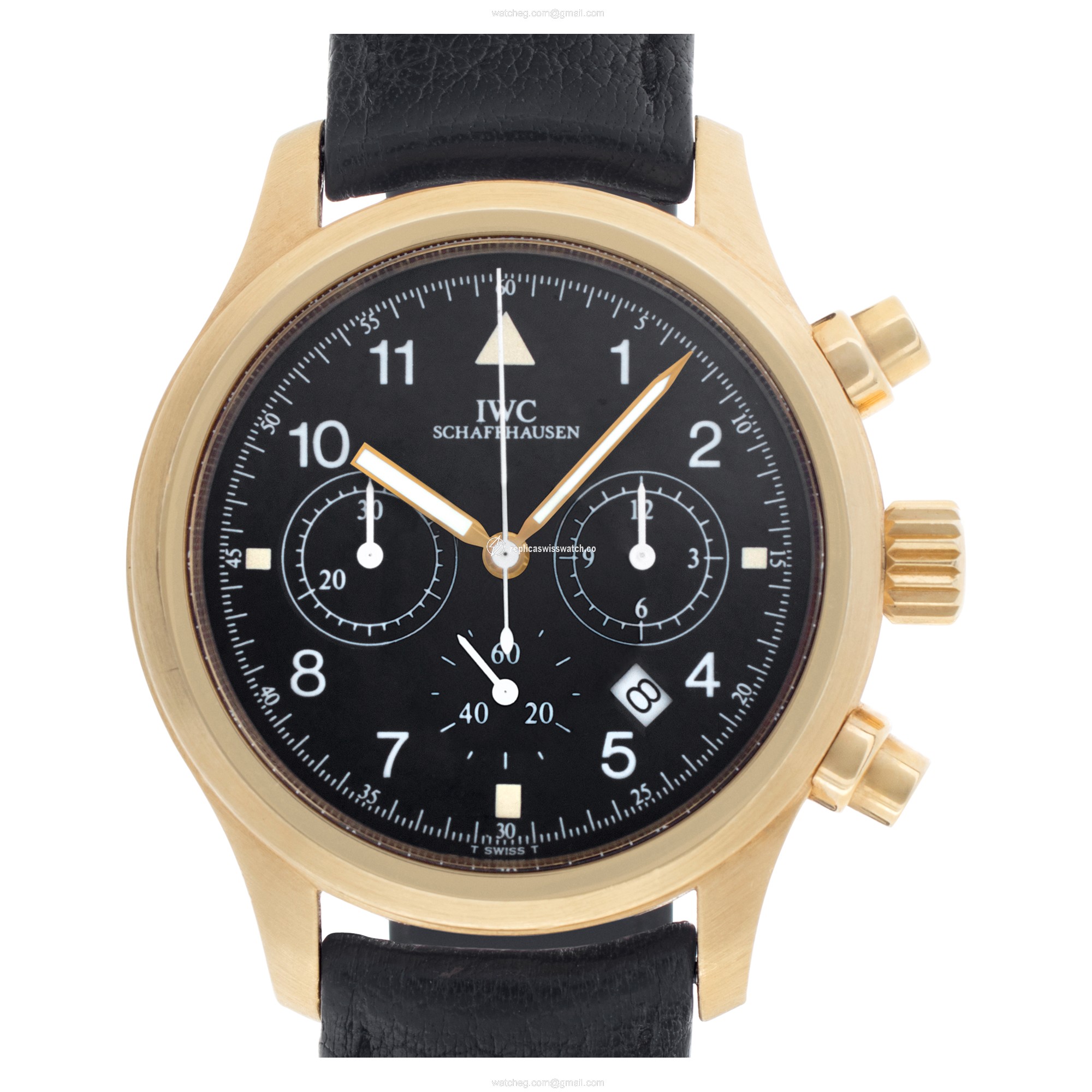 IWC 3741 Pilot Quartz Male 18k yellow gold Replica IWC 3741 Pilot Quartz Male 18k yellow gold Replica