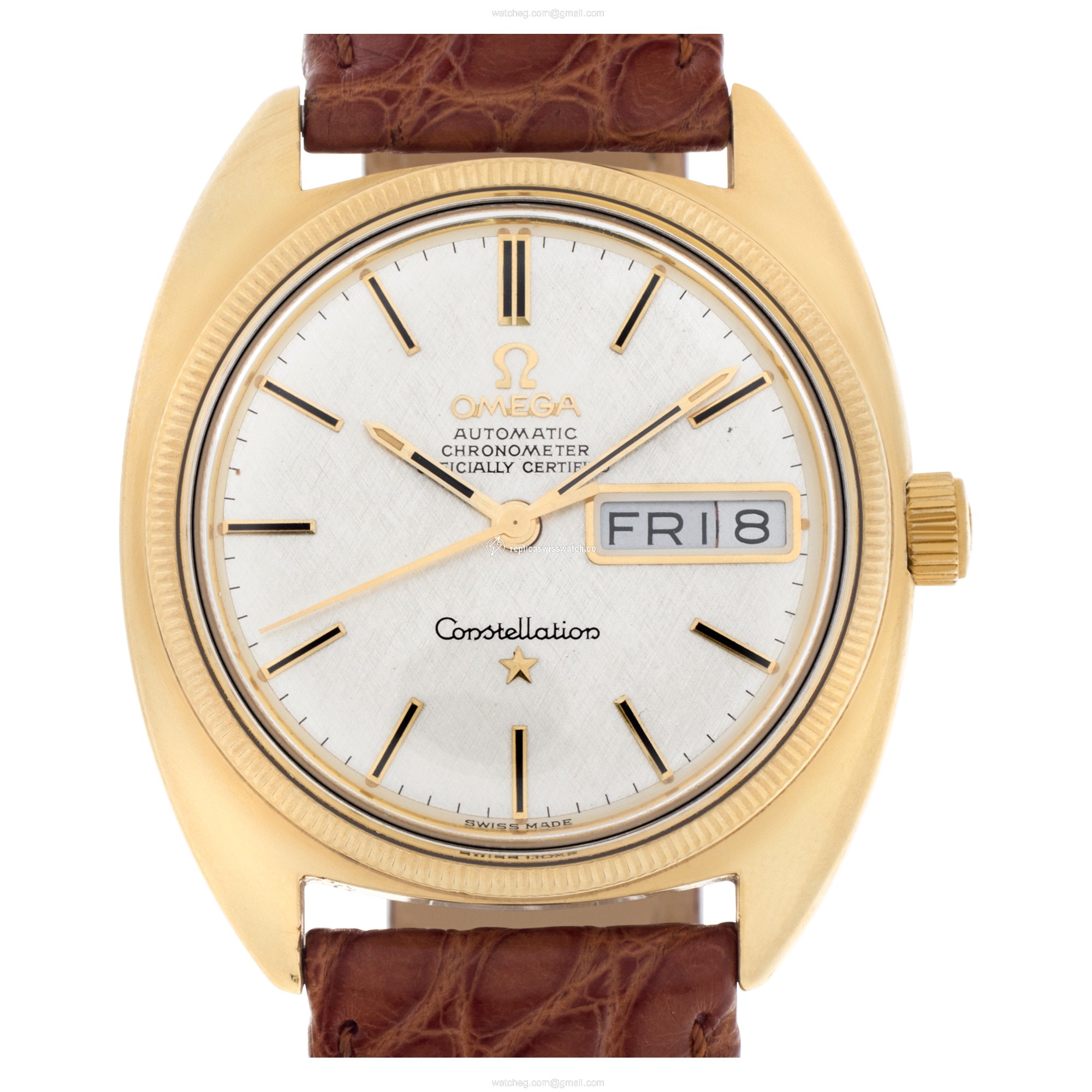Omega 168029 Constellation Automatic Unisex Gold Fill & Stainless Steel Replica Omega 168029 Constellation Automatic Unisex Gold Fill & Stainless Steel Replica