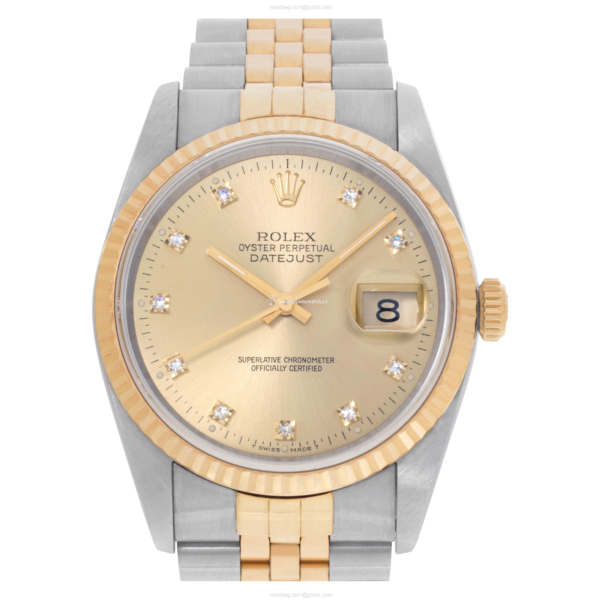 Rolex 16233 Datejust Automatic Unisex Stainless Steel Replica Rolex 16233 Datejust Automatic Unisex Stainless Steel Replica