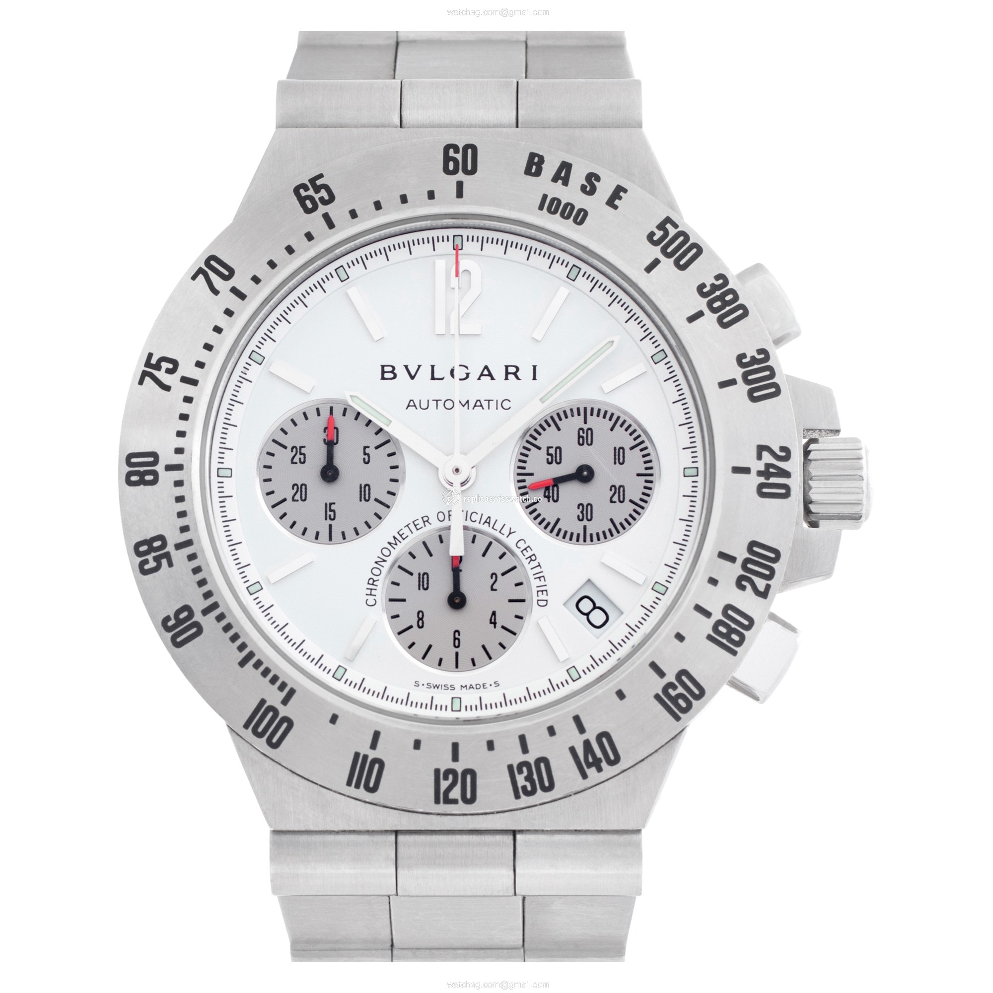 Bvlgari CH 40 ST a Diagono Automatic Unisex Stainless Steel Replica Bvlgari CH 40 ST a Diagono Automatic Unisex Stainless Steel Replica