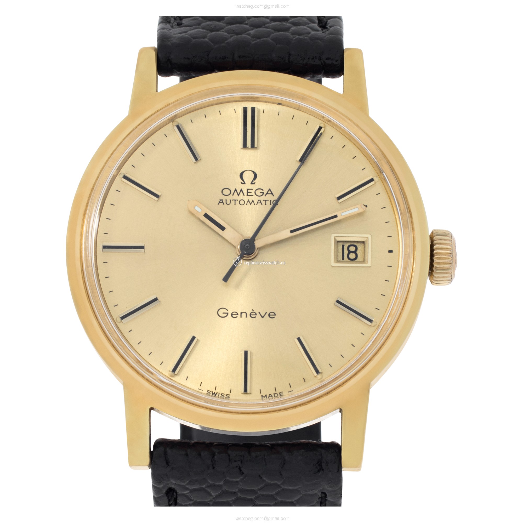 Omega 166.0098 Geneve Automatic Male Gold Plate Replica Omega 166.0098 Geneve Automatic Male Gold Plate Replica