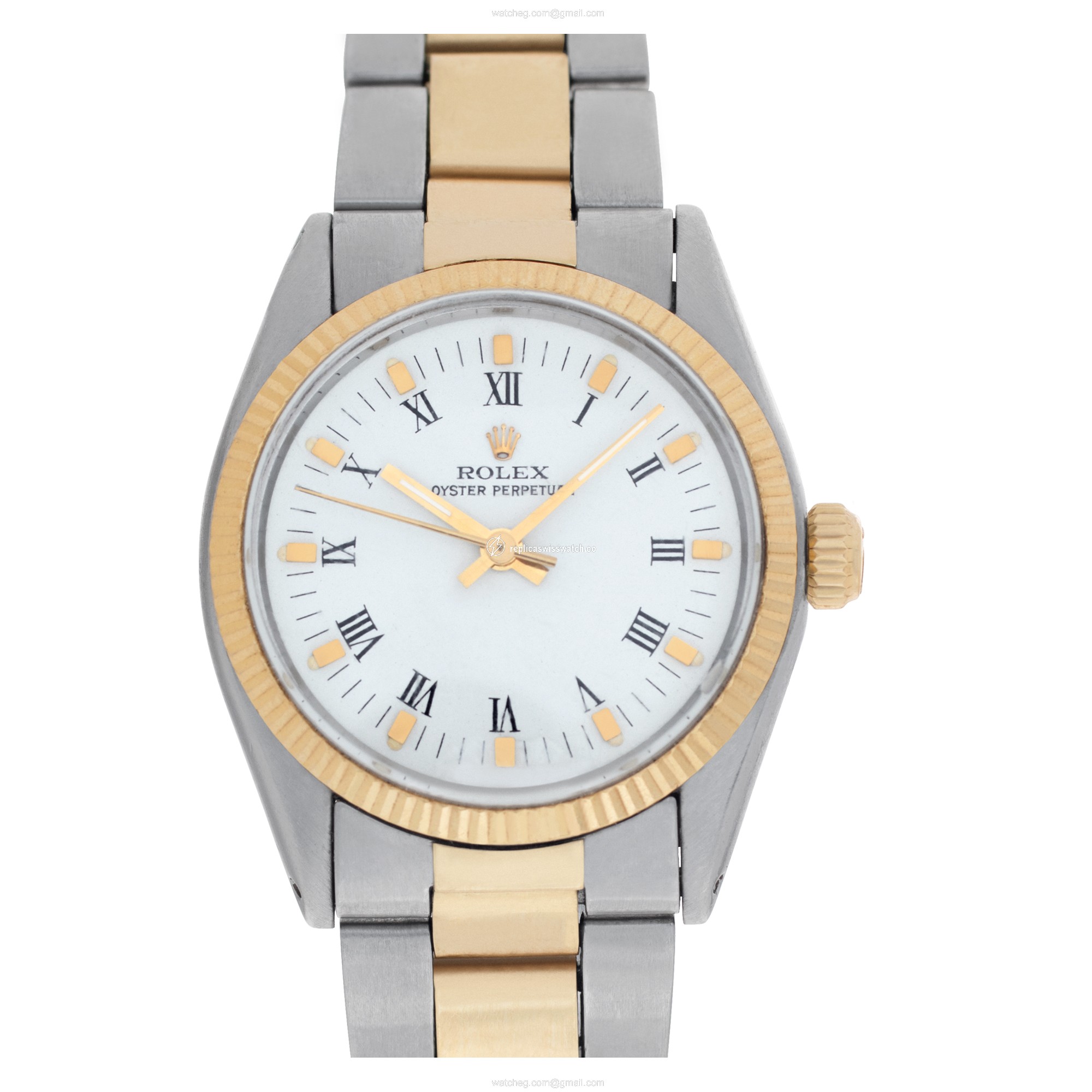 Rolex 6751 Oyster Perpetual Automatic Unisex 14k gold & Stainless Steel Replica Rolex 6751 Oyster Perpetual Automatic Unisex 14k gold & Stainless Steel Replica