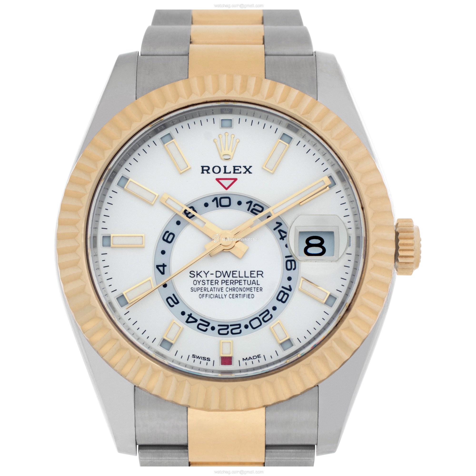 Rolex 326933 Sky-Dweller Automatic Male 18k gold & Stainless Steel Replica Rolex 326933 Sky-Dweller Automatic Male 18k gold & Stainless Steel Replica