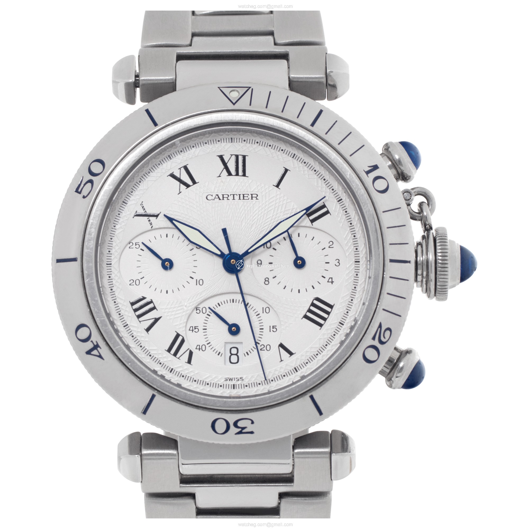 Cartier 1050 Pasha Quartz Male Stainless Steel Replica Cartier 1050 Pasha Quartz Male Stainless Steel Replica