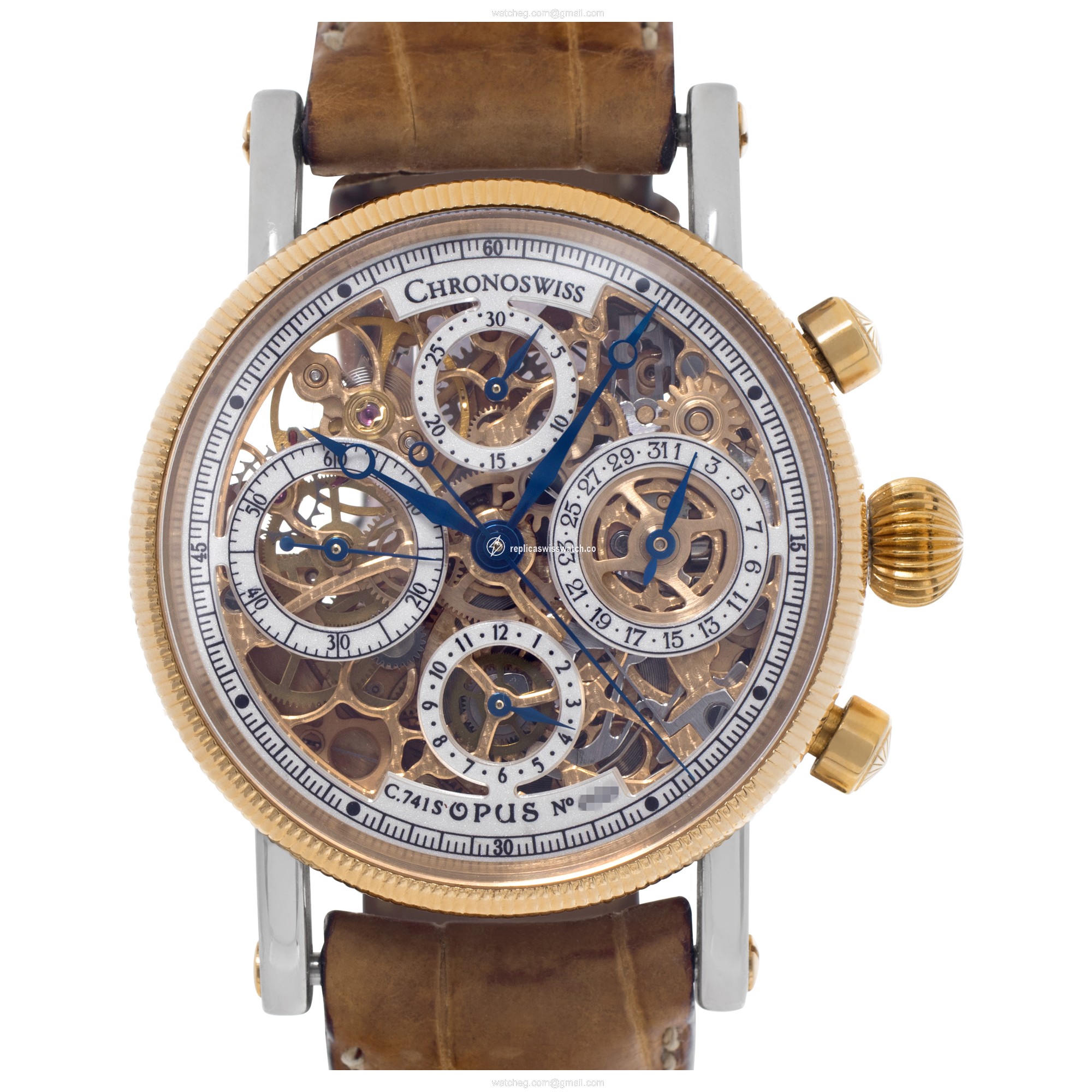 Chronoswiss CH 4433 Opus Automatic Male 18k gold & Stainless Steel Replica Chronoswiss CH 4433 Opus Automatic Male 18k gold & Stainless Steel Replica
