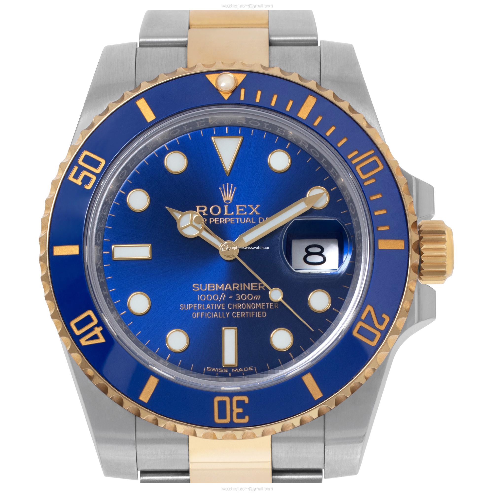Rolex 116613 Submariner Automatic Male 18k gold & Stainless Steel Replica Rolex 116613 Submariner Automatic Male 18k gold & Stainless Steel Replica