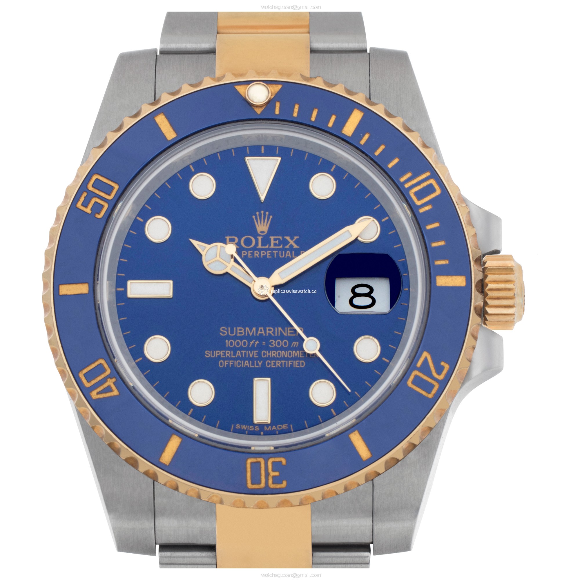 Rolex 116613 Submariner Automatic Male 18k gold & Stainless Steel Replica Rolex 116613 Submariner Automatic Male 18k gold & Stainless Steel Replica