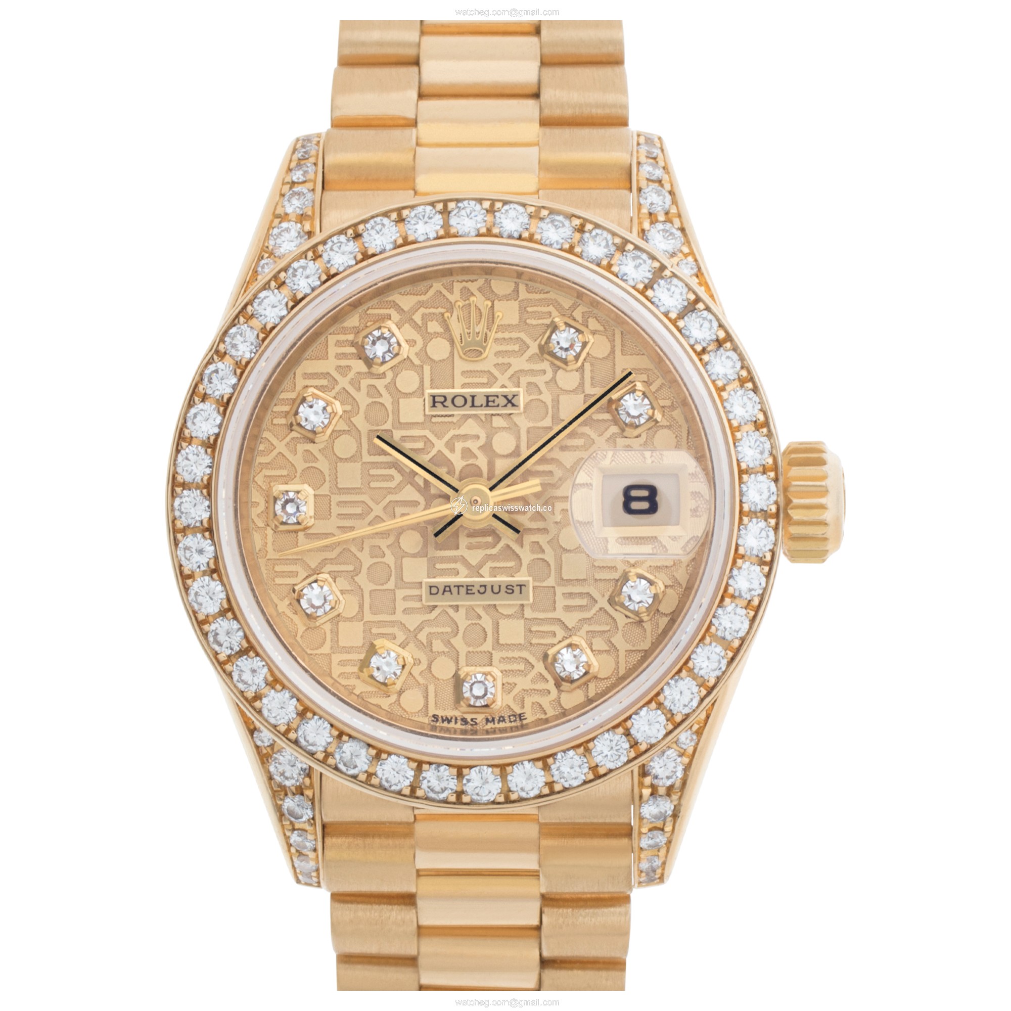 Rolex 69158 Datejust Automatic Female 18k yellow gold Replica Rolex 69158 Datejust Automatic Female 18k yellow gold Replica