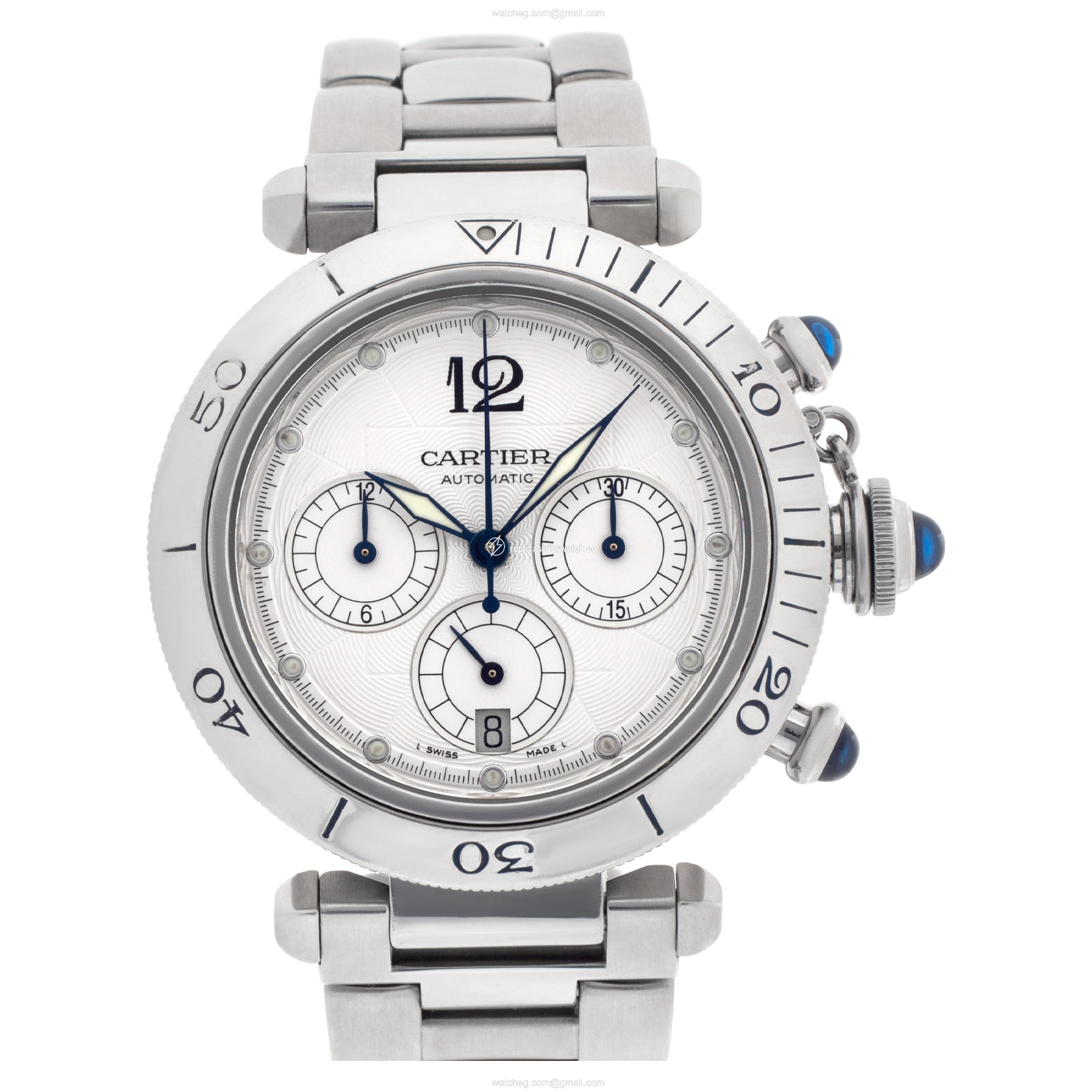 Cartier w31030h3 Pasha Chronograph Automatic Male Stainless Steel Replica Cartier w31030h3 Pasha Chronograph Automatic Male Stainless Steel Replica