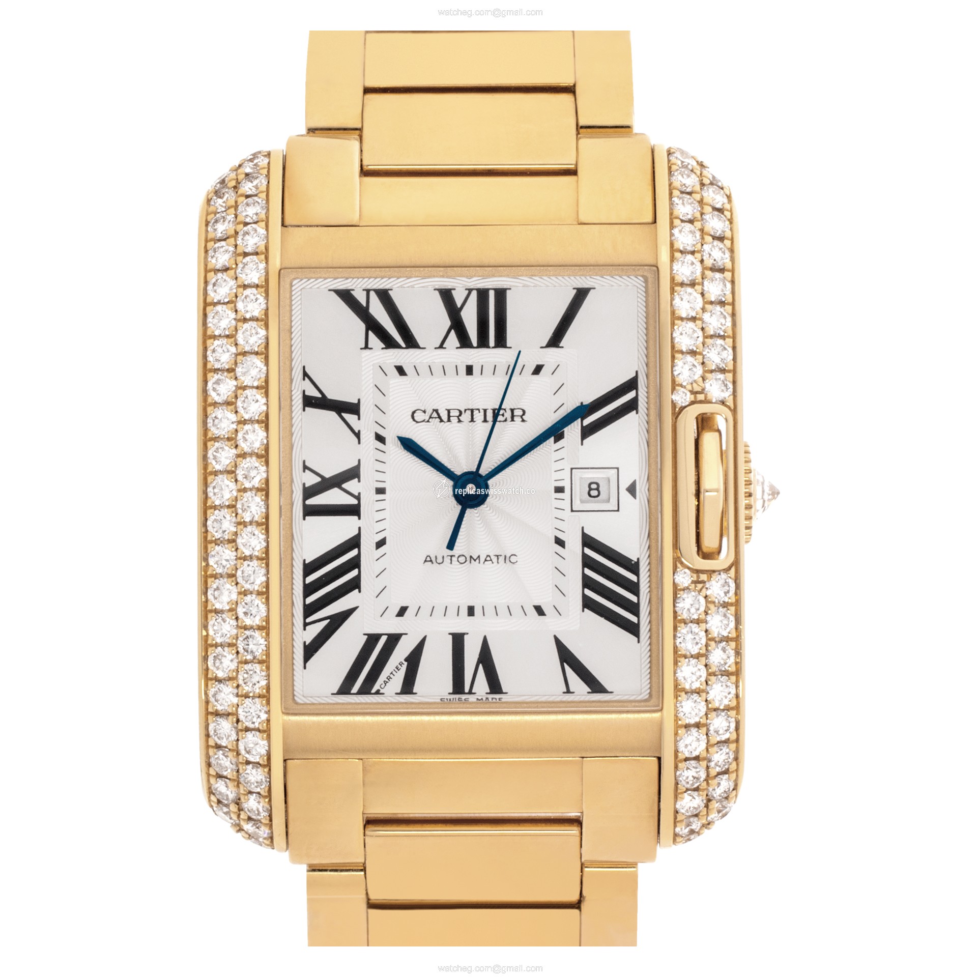 Cartier WT100003 Tank Anglaise Automatic Unisex 18k Yellow Gold Replica Cartier WT100003 Tank Anglaise Automatic Unisex 18k Yellow Gold Replica