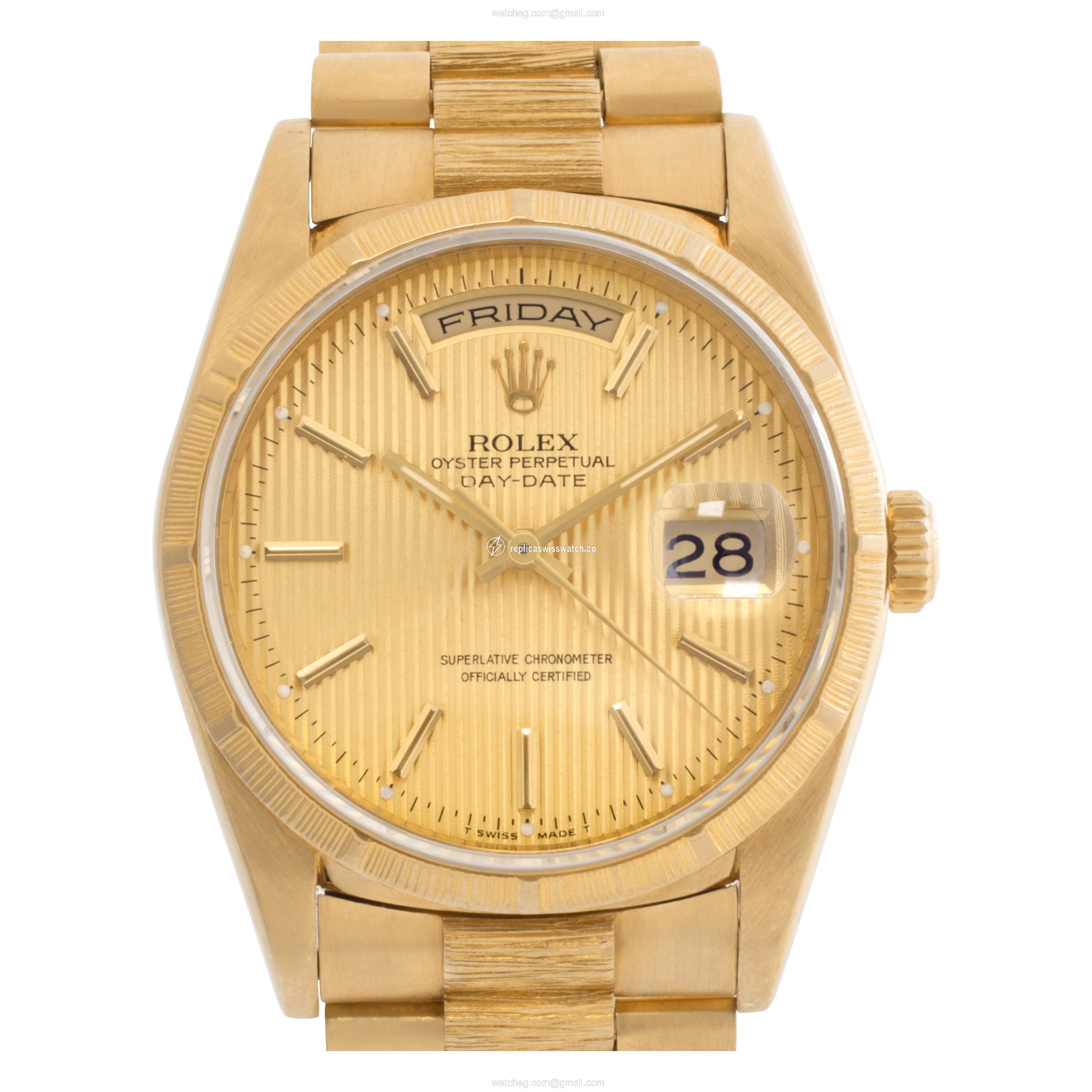 Rolex 18248 Day-Date Automatic Unisex 18k yellow gold Replica Rolex 18248 Day-Date Automatic Unisex 18k yellow gold Replica