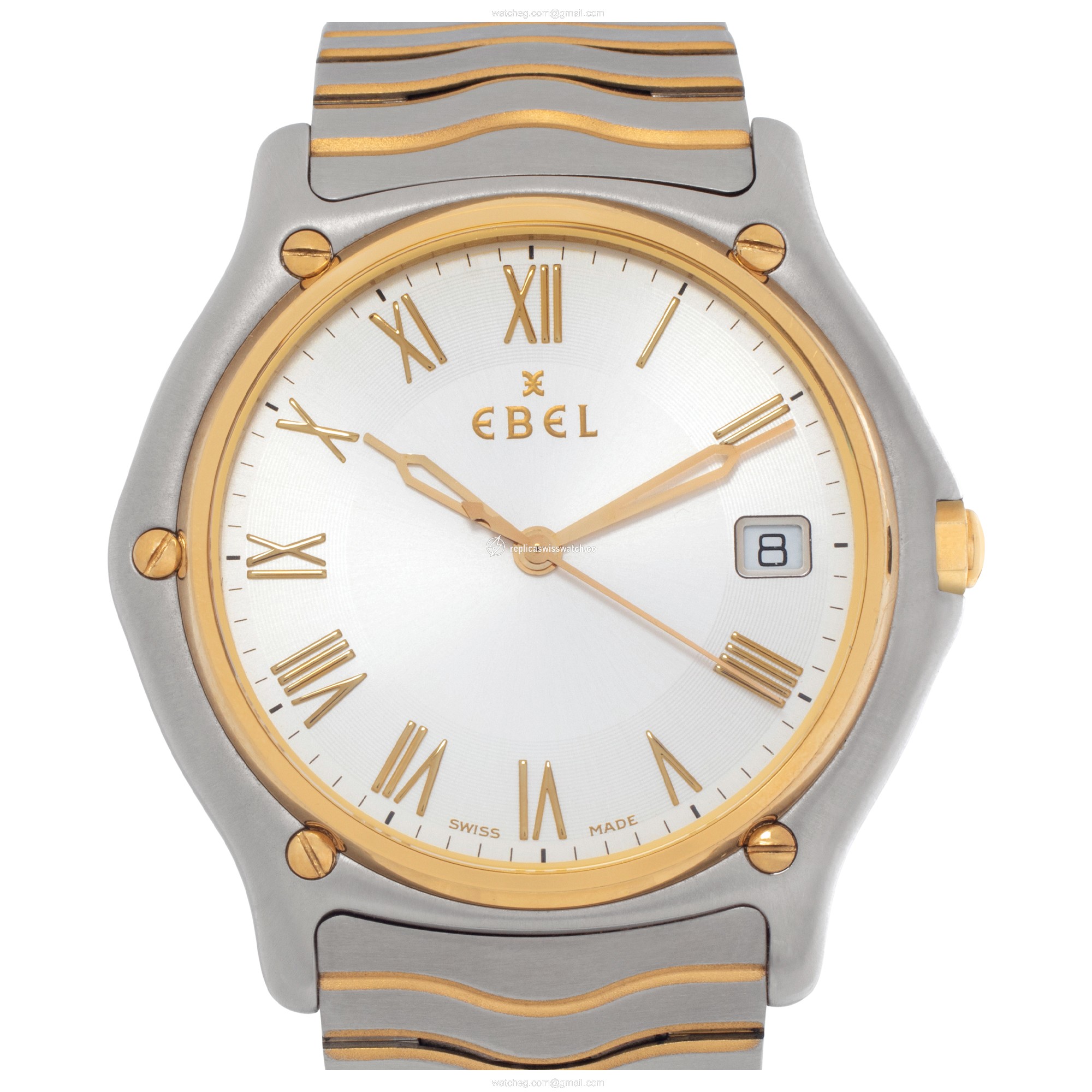 Ebel 1255F41 Classic Wave Quartz Unisex 18k gold & Stainless Steel Replica Ebel 1255F41 Classic Wave Quartz Unisex 18k gold & Stainless Steel Replica