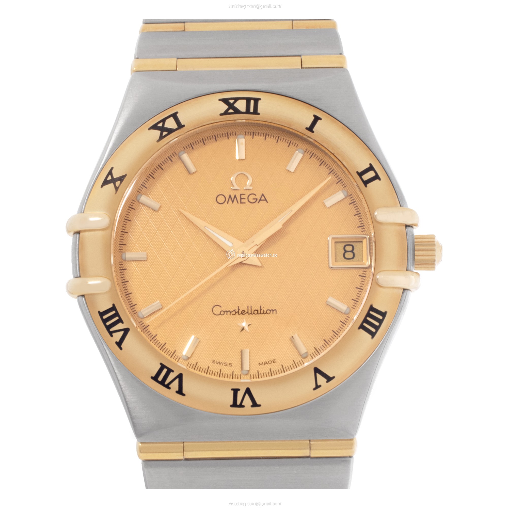 Omega 1212.30.00 Constellation Quartz Unisex 18k gold & Stainless Steel Replica Omega 1212.30.00 Constellation Quartz Unisex 18k gold & Stainless Steel Replica
