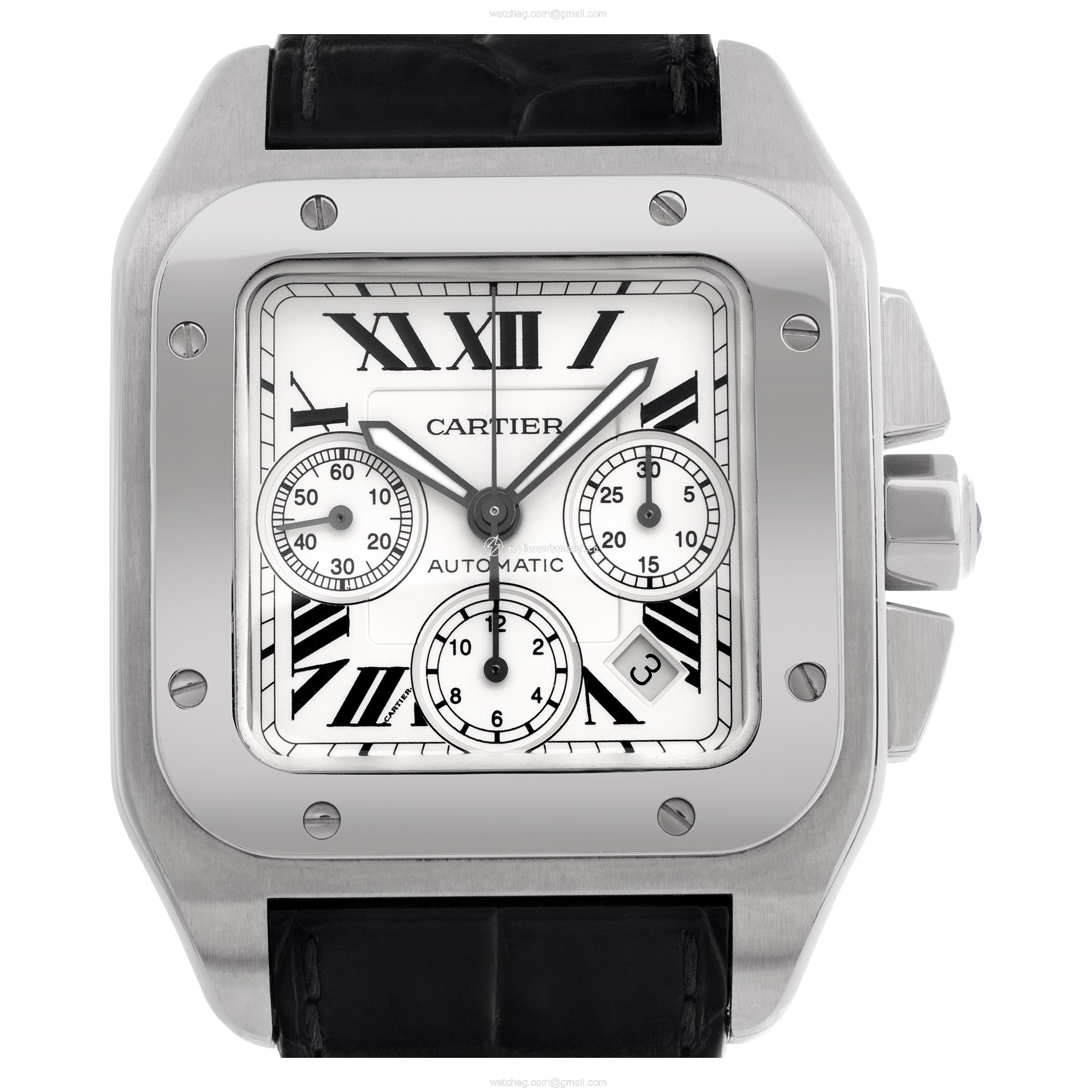 Cartier W20090X8 Santos 100 Automatic Male Stainless Steel Replica Cartier W20090X8 Santos 100 Automatic Male Stainless Steel Replica