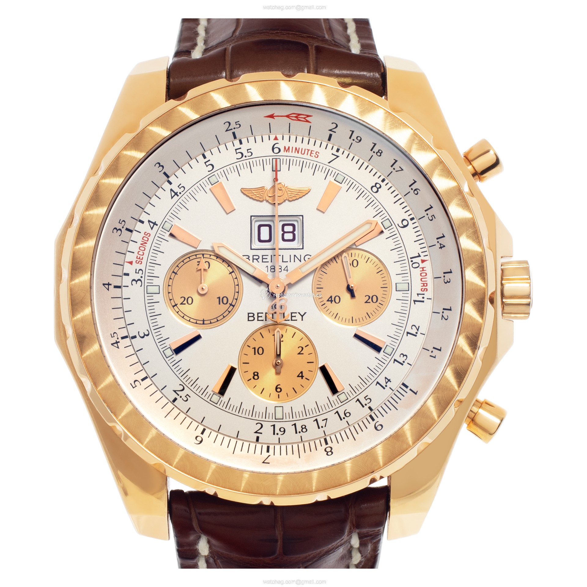Breitling h44363 Bentley 6.75 Automatic Male 18k rose gold Replica Breitling h44363 Bentley 6.75 Automatic Male 18k rose gold Replica