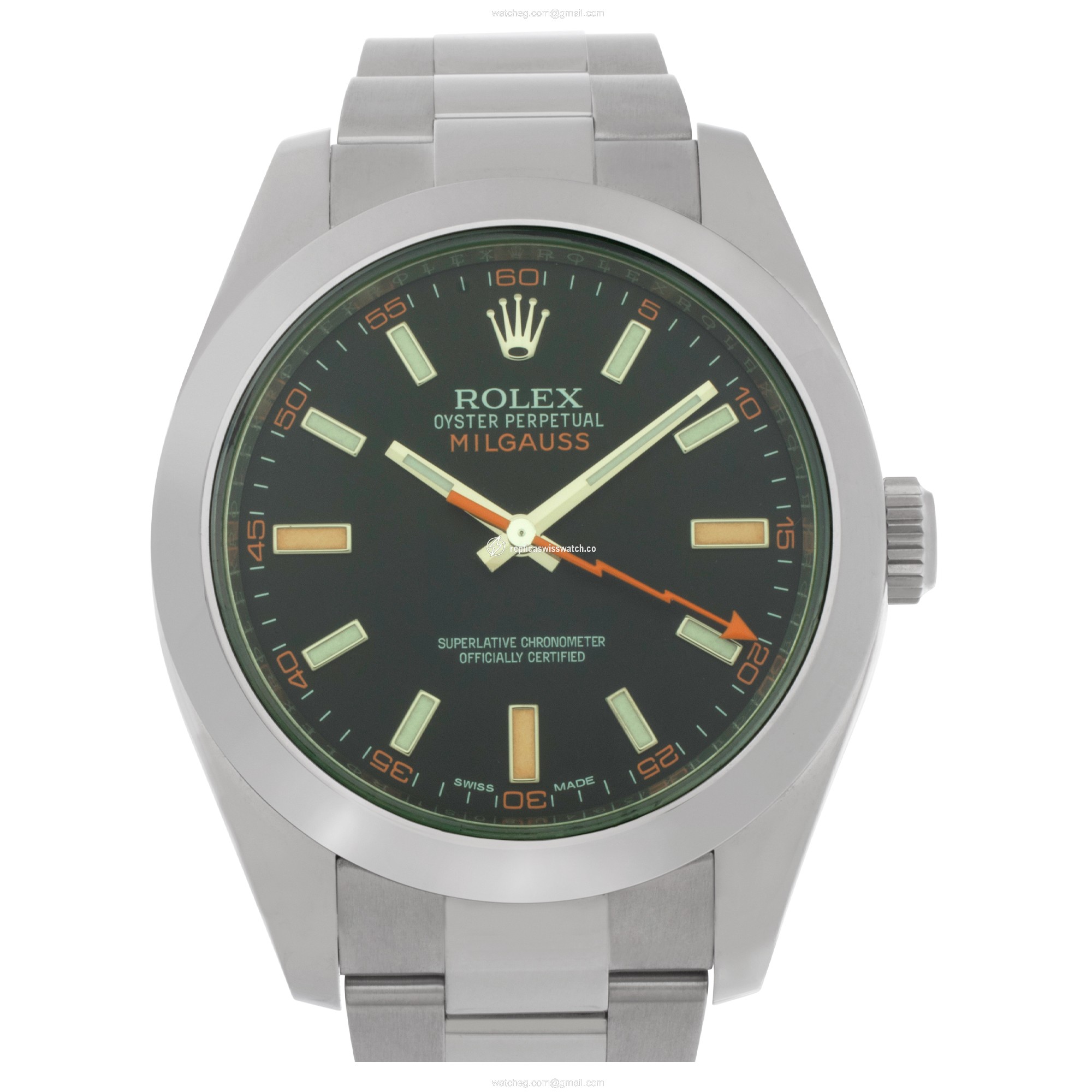 Rolex 116400 Milgauss Automatic Male Stainless Steel Replica Rolex 116400 Milgauss Automatic Male Stainless Steel Replica