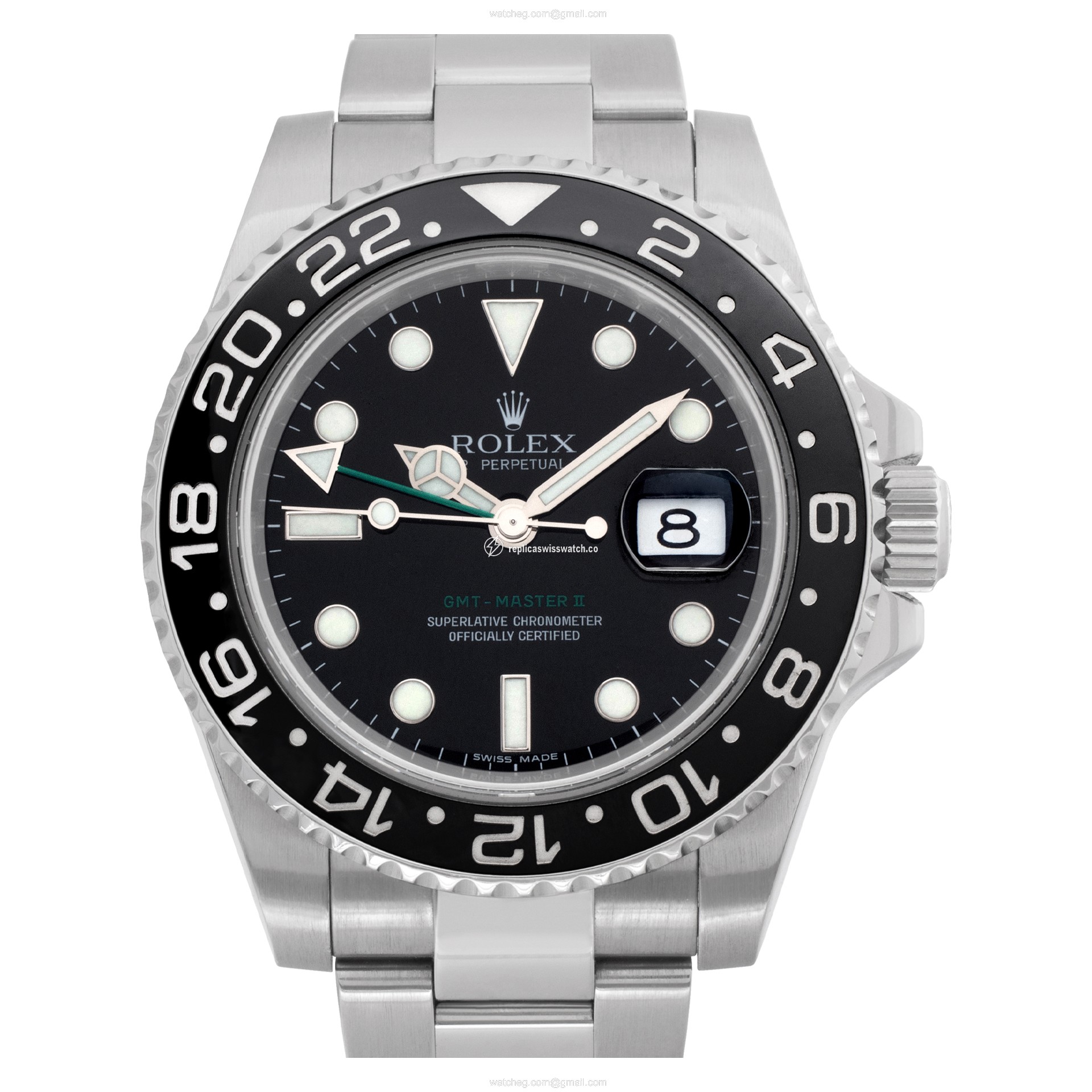 Rolex 116710 GMT-Master II Automatic Male Stainless Steel Replica Rolex 116710 GMT-Master II Automatic Male Stainless Steel Replica