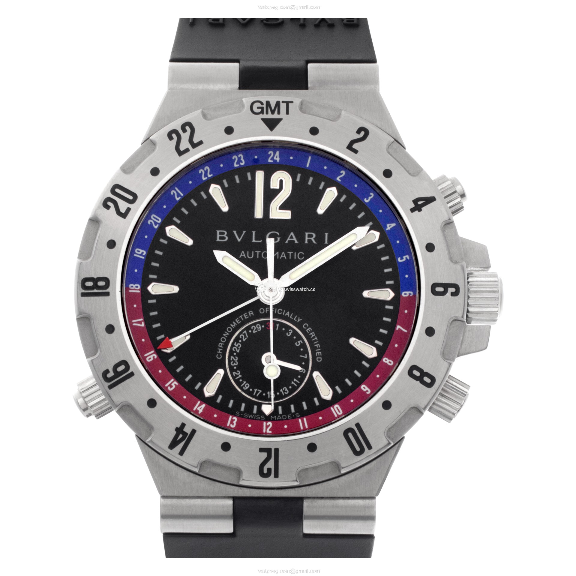 Bvlgari GMT40S Diagono Professional Automatic Male Stainless Steel Replica Bvlgari GMT40S Diagono Professional Automatic Male Stainless Steel Replica