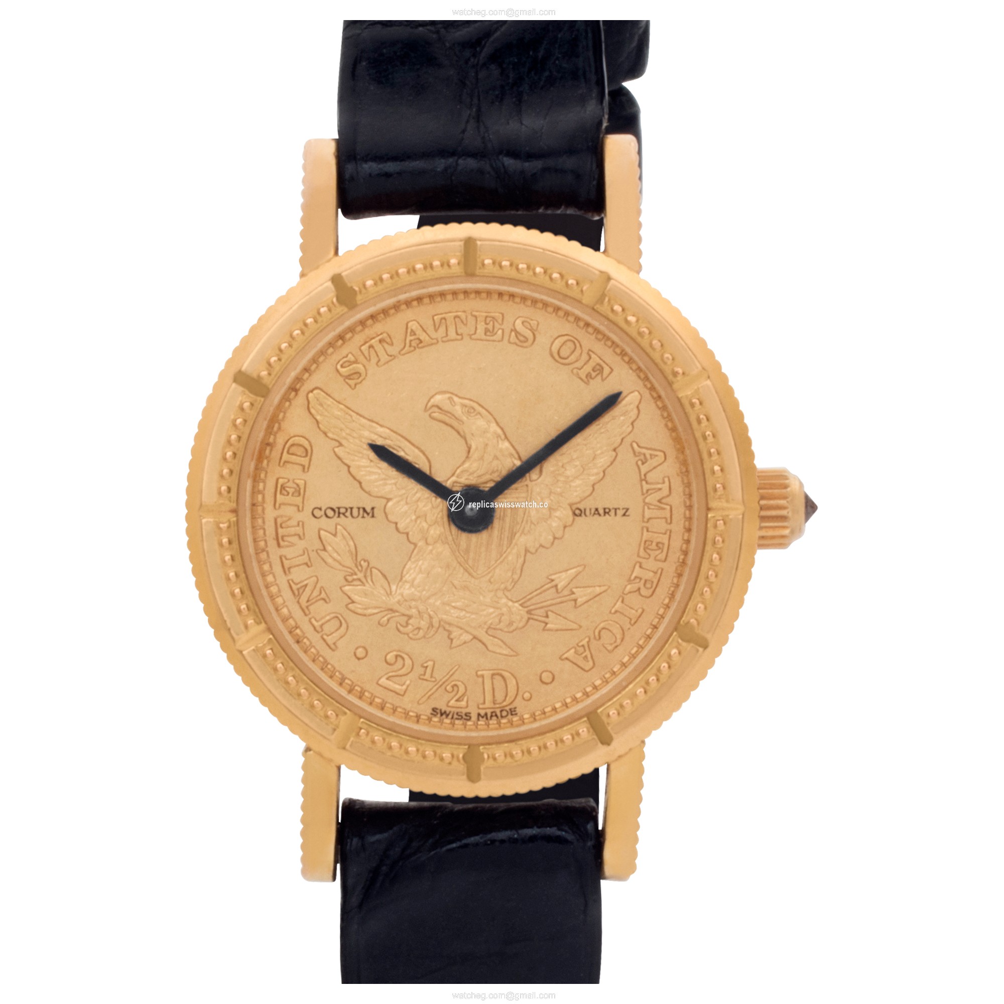 Corum Corum 2891 $2.50 gold coin Quartz Female 18k yellow gold Replica Corum Corum 2891 $2.50 gold coin Quartz Female 18k yellow gold Replica