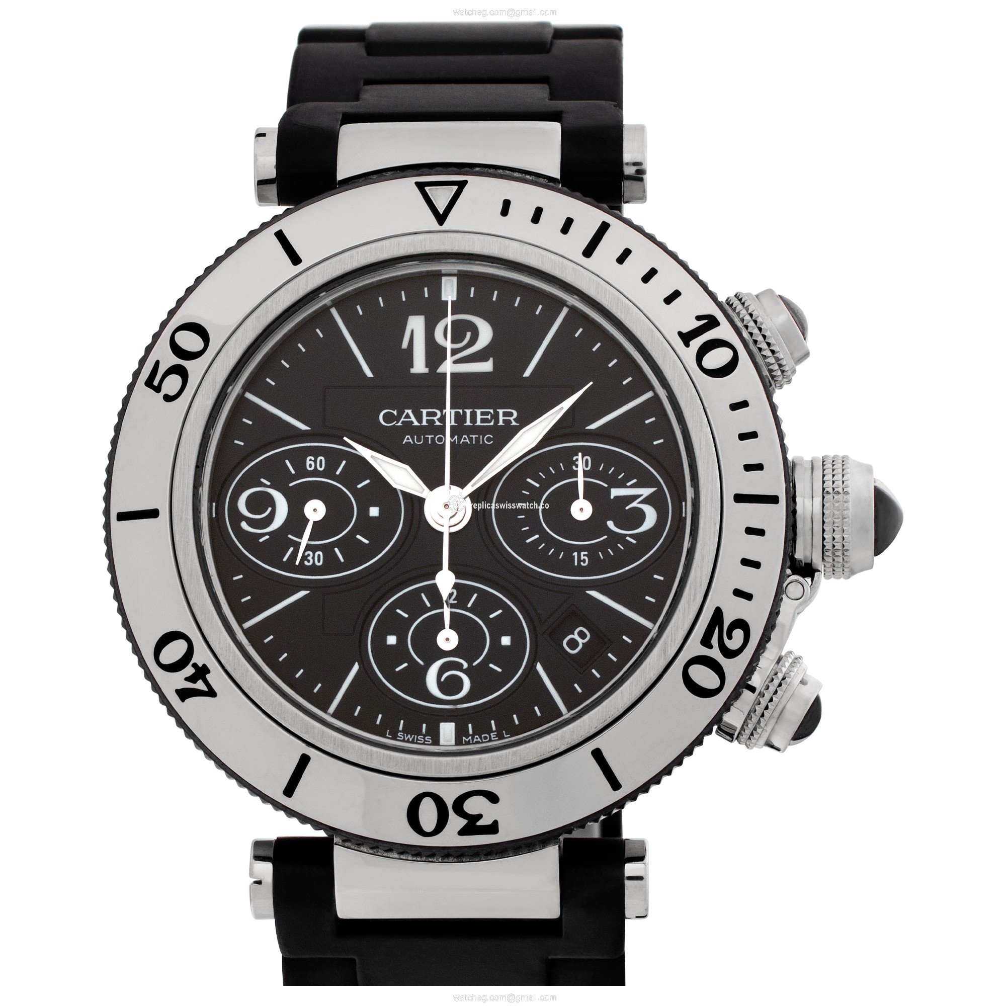 Cartier W31088U2 Pasha Seatimer Chrono Automatic Male Stainless Steel Replica Cartier W31088U2 Pasha Seatimer Chrono Automatic Male Stainless Steel Replica