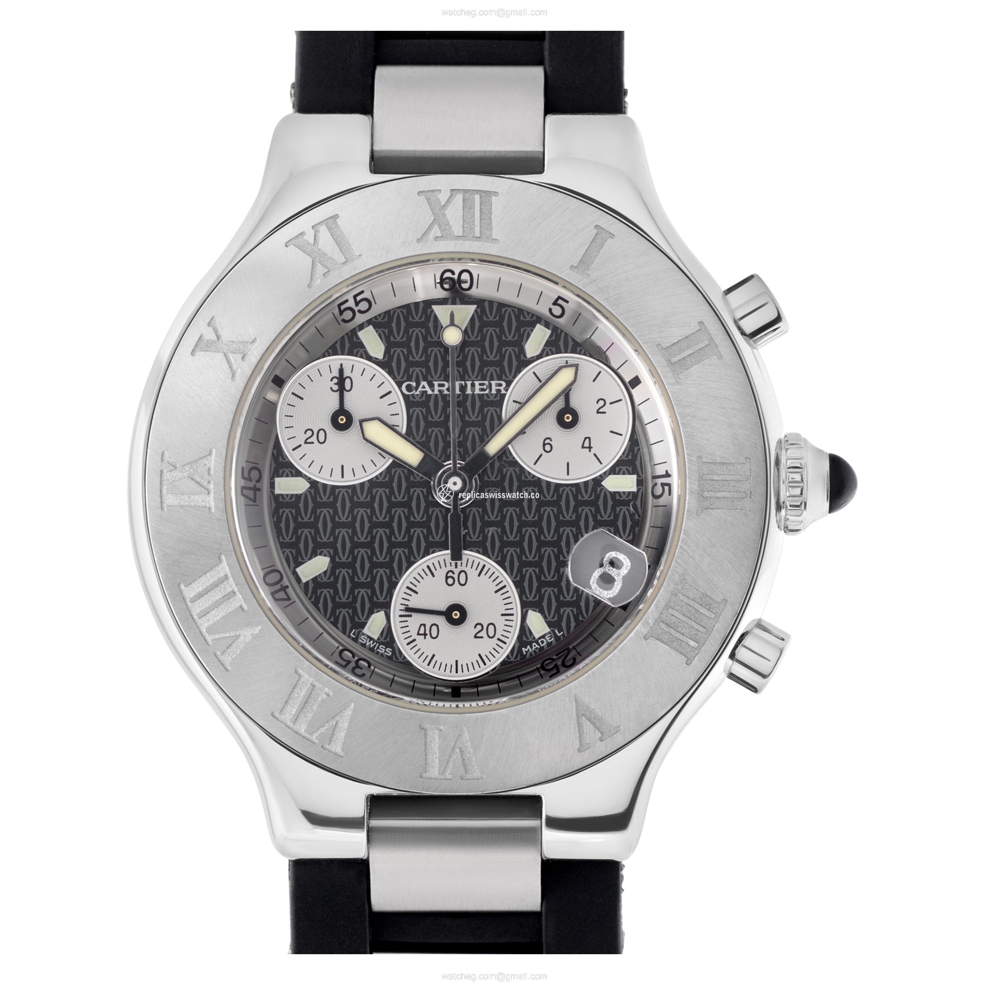 Cartier W10125U2 Chronoscaph 21 Quartz Unisex Stainless Steel Replica Cartier W10125U2 Chronoscaph 21 Quartz Unisex Stainless Steel Replica