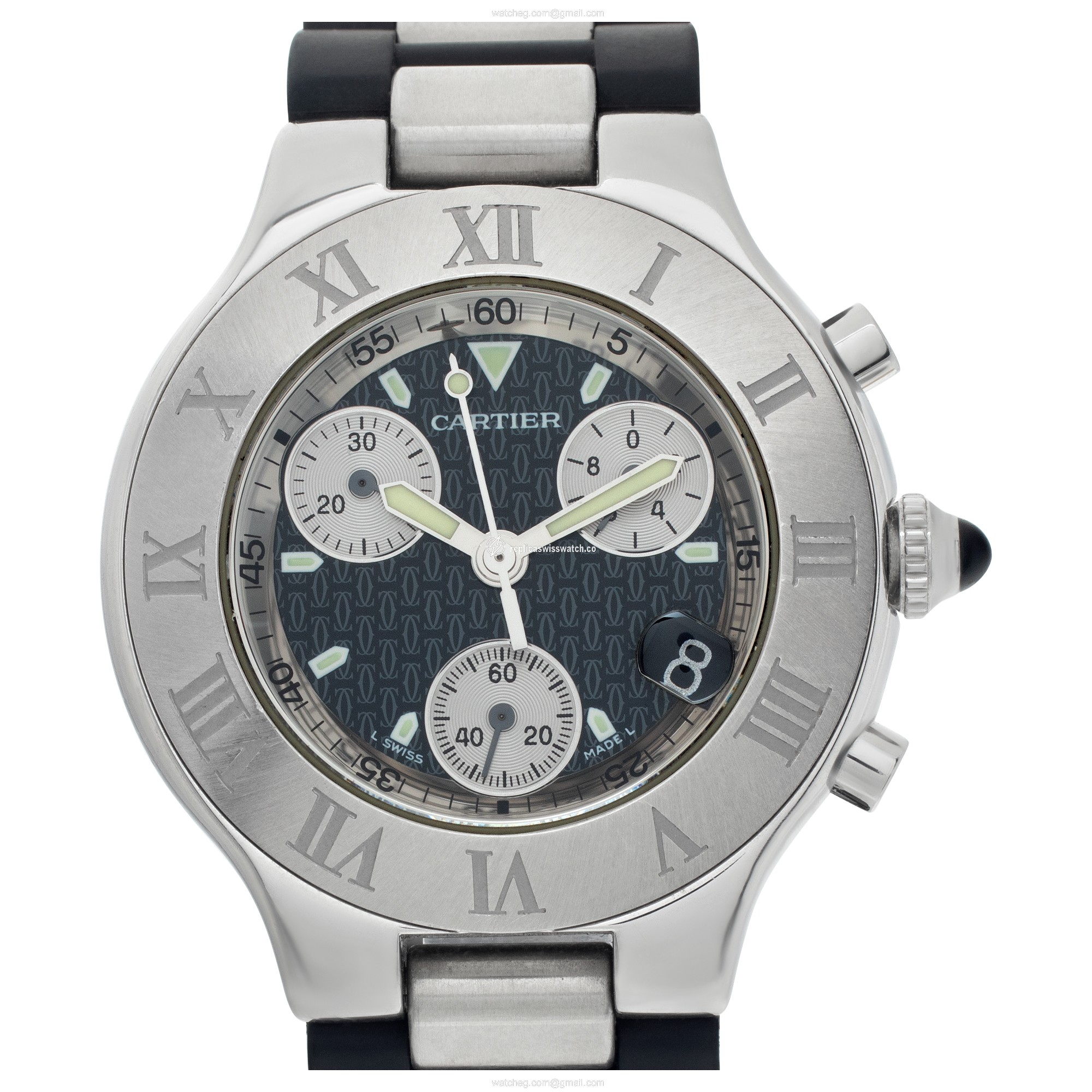 Cartier W10125U2 Chronoscaph Quartz Female Stainless Steel Replica Cartier W10125U2 Chronoscaph Quartz Female Stainless Steel Replica