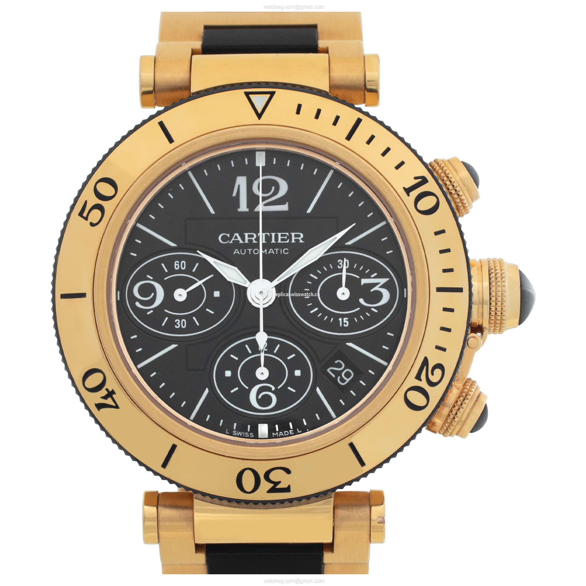 Cartier W301970M Pasha Seatimer Chrono Automatic Unisex 18k yellow gold Replica Cartier W301970M Pasha Seatimer Chrono Automatic Unisex 18k yellow gold Replica