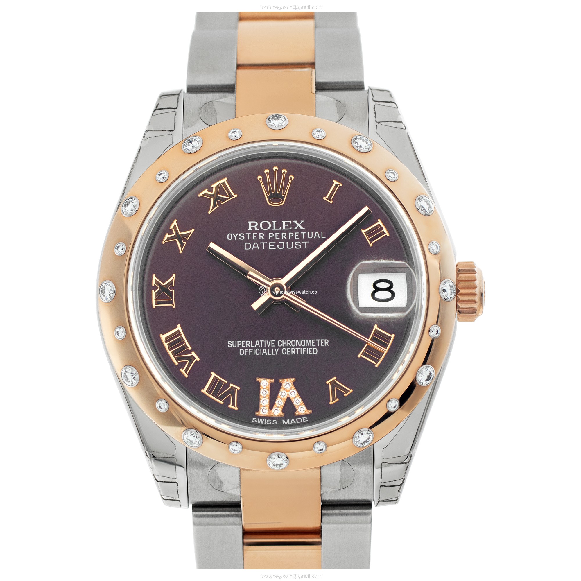 Rolex 178341 Datejust Automatic Female 18k rose gold & stainless steel Replica Rolex 178341 Datejust Automatic Female 18k rose gold & stainless steel Replica