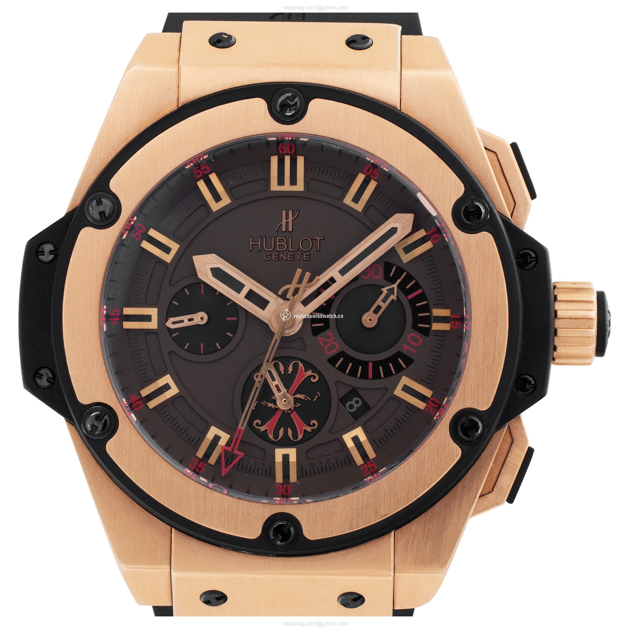 Hublot 703.OX.3113>HR.OPX12 King Power Arturo Fuente Automatic Male 18k rose gold & titanium Replica Hublot 703.OX.3113>HR.OPX12 King Power Arturo Fuente Automatic Male 18k rose gold & titanium Replica