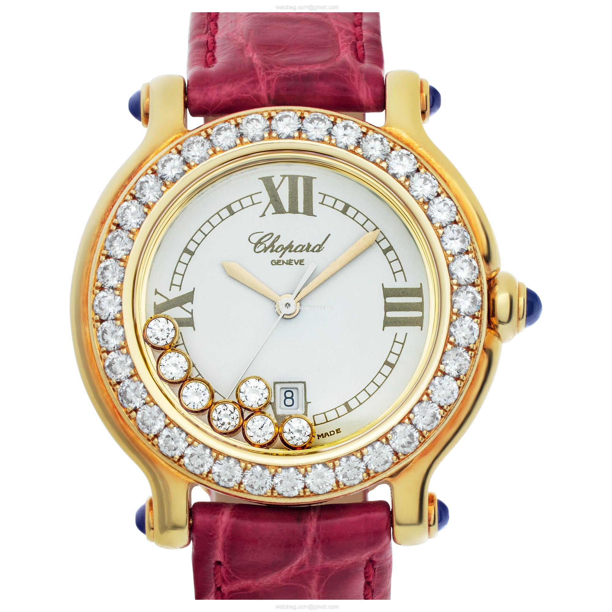 Chopard 27/6144-23/11 Happy Sport Quartz Female 18k yellow gold Replica Chopard 27/6144-23/11 Happy Sport Quartz Female 18k yellow gold Replica