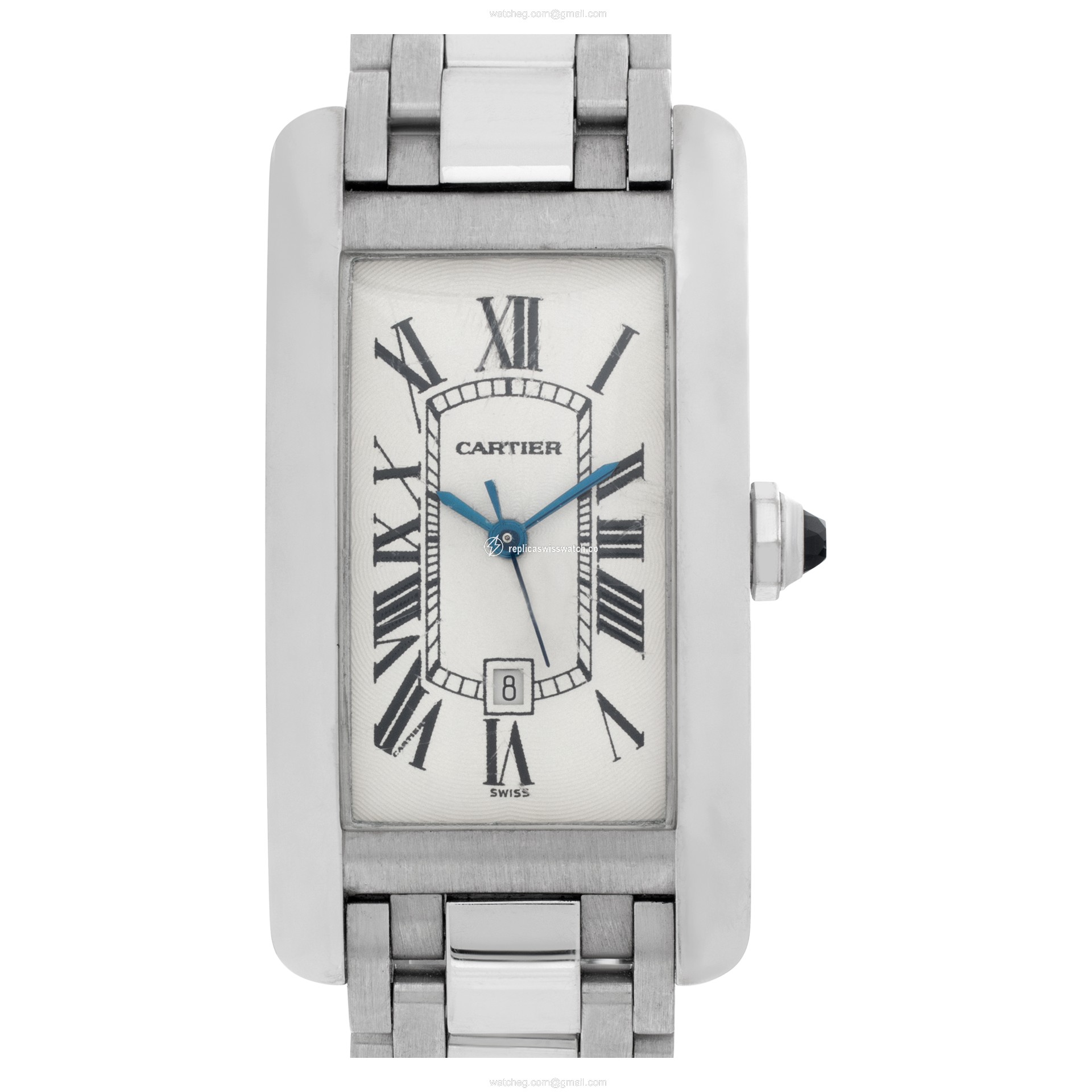Cartier W26036L1 Tank Americaine Automatic Unisex 18k White Gold Replica Cartier W26036L1 Tank Americaine Automatic Unisex 18k White Gold Replica