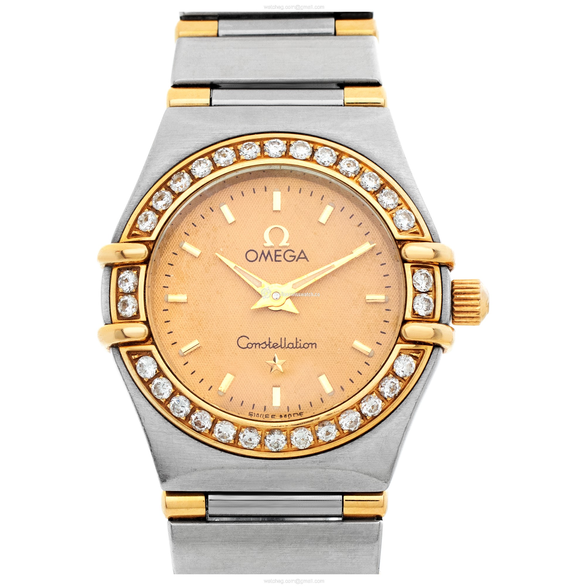 Omega 56900561 Constellation Quartz Female 18k gold & Stainless Steel Replica Omega 56900561 Constellation Quartz Female 18k gold & Stainless Steel Replica