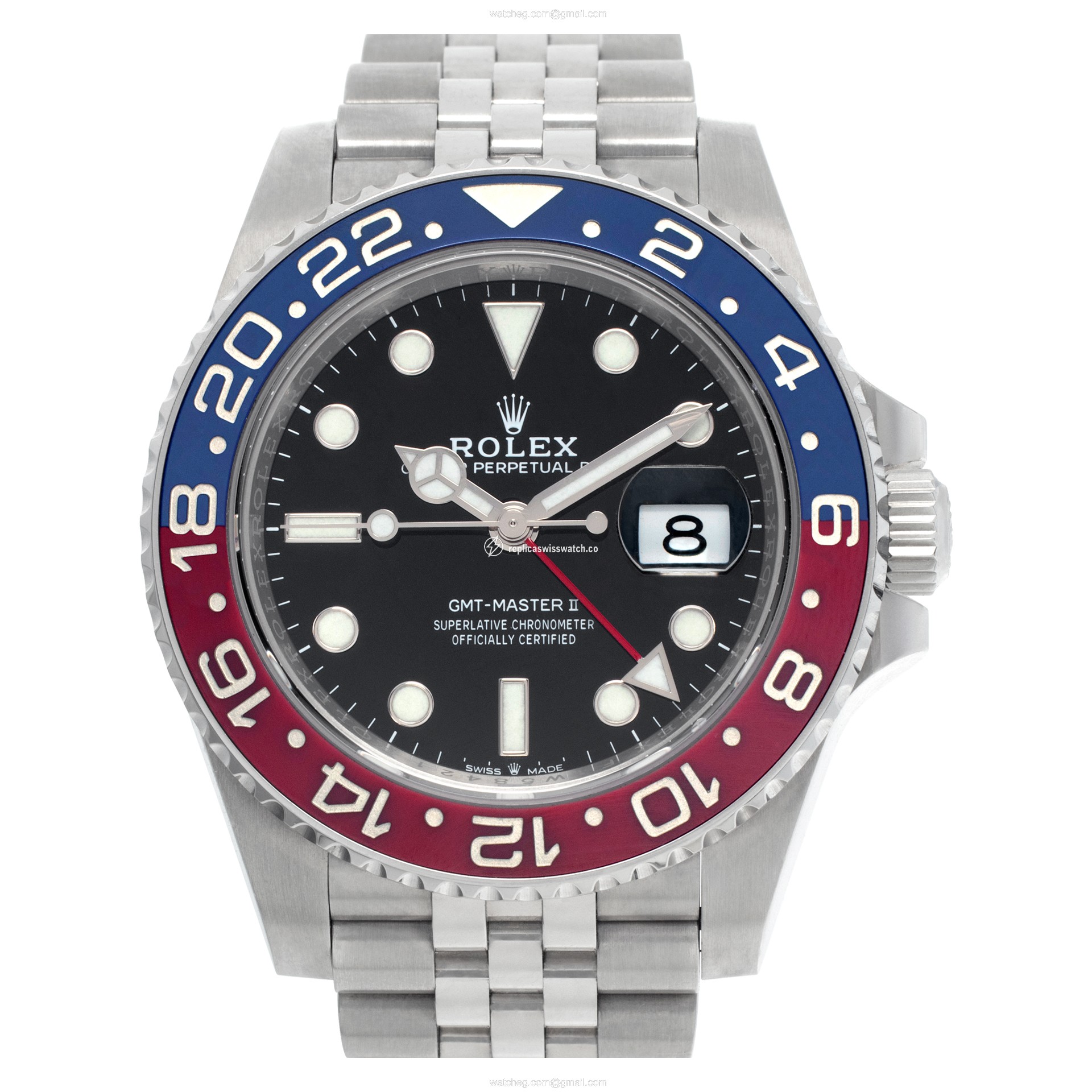 Rolex 126710 GMT Master II Pepsi Automatic Male Stainless Steel Replica Rolex 126710 GMT Master II Pepsi Automatic Male Stainless Steel Replica