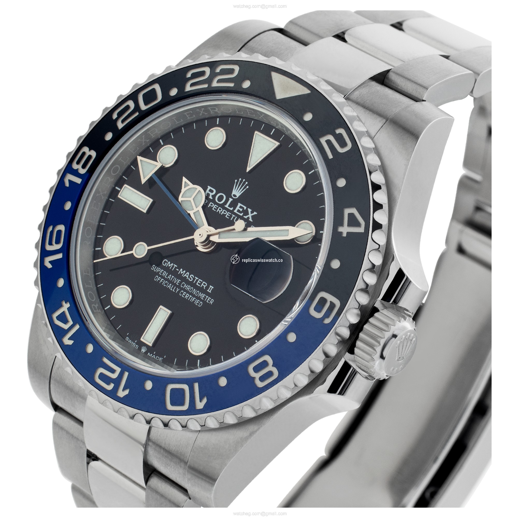 Rolex 126710 GMT Master II Batman Automatic Unisex Stainless Steel Replica Rolex 126710 GMT Master II Batman Automatic Unisex Stainless Steel Replica