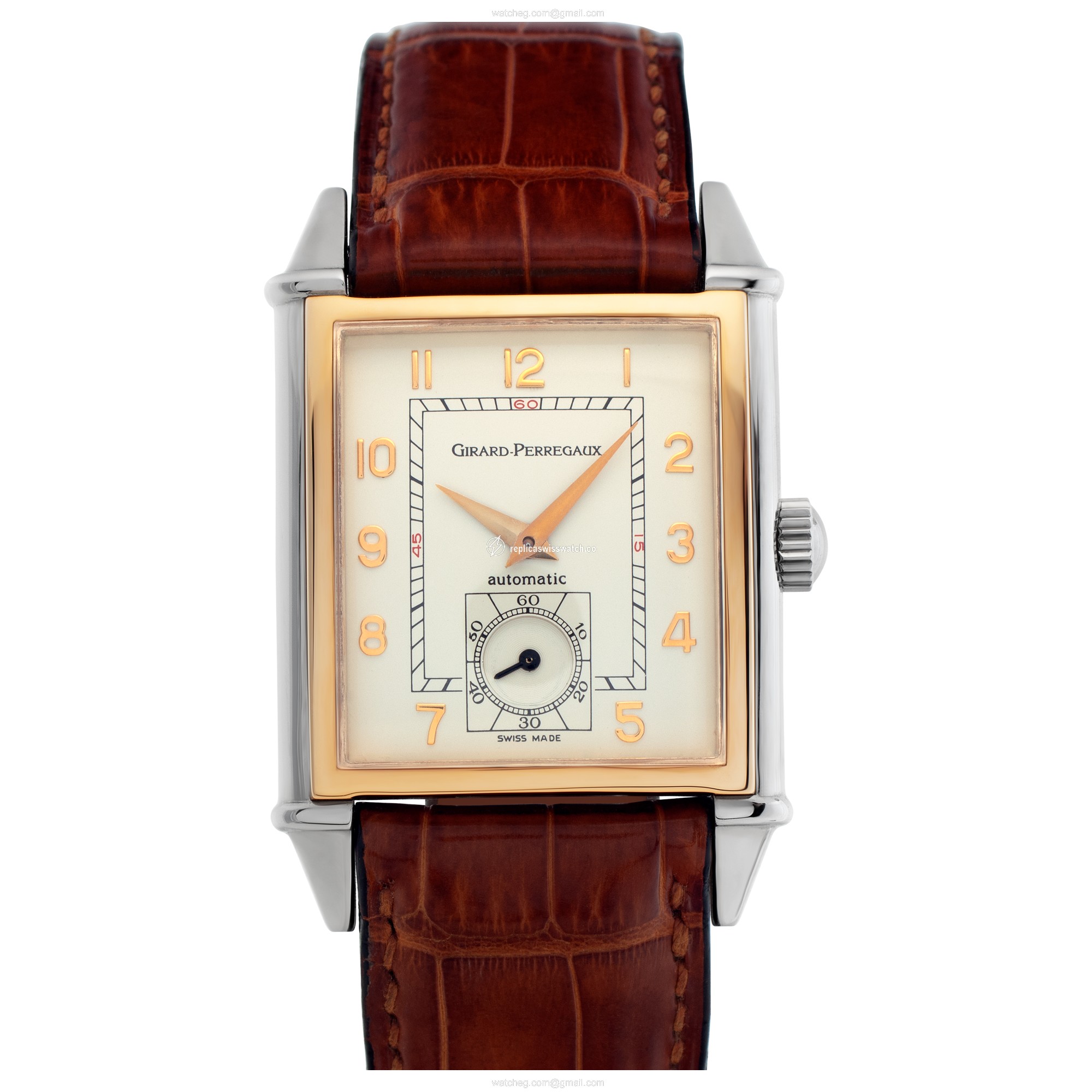 Girard Perregaux 2594 Vintage 1945 Automatic Male stainless steel & rose gold Replica Girard Perregaux 2594 Vintage 1945 Automatic Male stainless steel & rose gold Replica