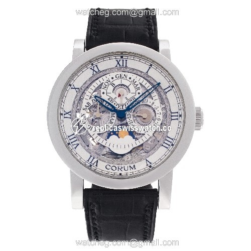 Corum 183.201.70 Perpetual Calendar Automatic Male Platinum Watches Corum 183.201.70 Perpetual Calendar Automatic Male Platinum Watches