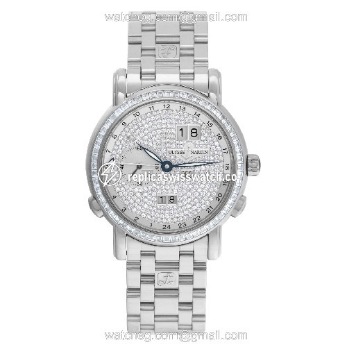 Ulysse Nardin 320-8 GMT-Master II Automatic Male 18k White Gold Watches Ulysse Nardin 320-8 GMT-Master II Automatic Male 18k White Gold Watches