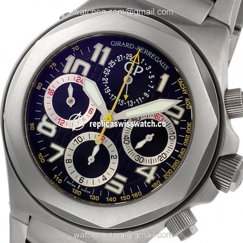 Girard Perregaux 80180-21-611-21A Laureato Automatic Male Titanium Watches Girard Perregaux 80180-21-611-21A Laureato Automatic Male Titanium Watches