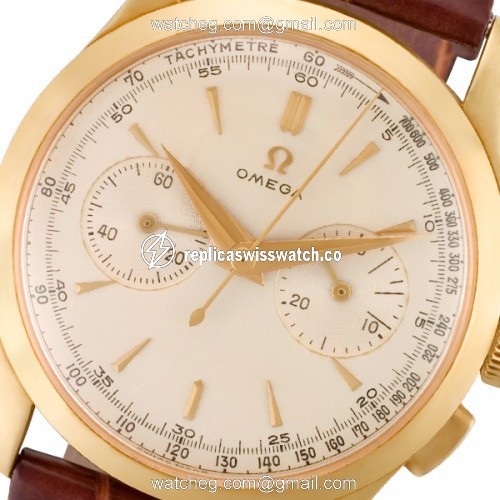 Omega 2872 Chronograph Manual Male 18k Pink Gold Watches Omega 2872 Chronograph Manual Male 18k Pink Gold Watches