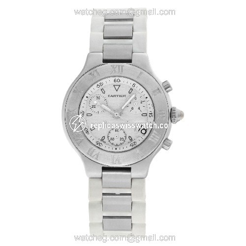 Cartier w10184U2 Chronoscaph 21 Quartz Unisex Stainless Steel Watches Cartier w10184U2 Chronoscaph 21 Quartz Unisex Stainless Steel Watches