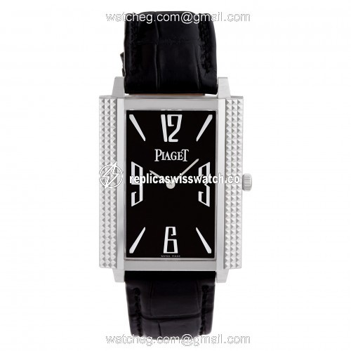 Piaget GOA30161 Black Tie Manual Male 18k White Gold Watches Piaget GOA30161 Black Tie Manual Male 18k White Gold Watches