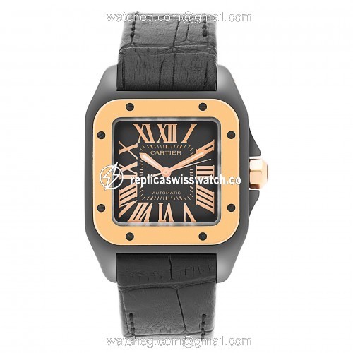 Cartier W2020007 Santos 100 Automatic Female PVD Watches Cartier W2020007 Santos 100 Automatic Female PVD Watches
