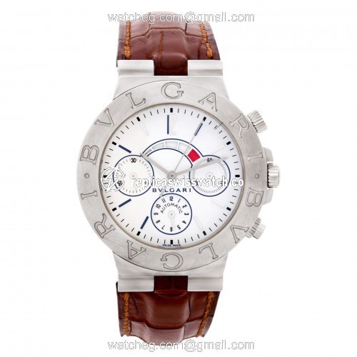 Bvlgari CHW 40GAM Diagono Automatic Male 18k White Gold Watches Bvlgari CHW 40GAM Diagono Automatic Male 18k White Gold Watches