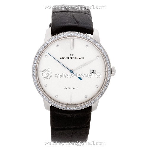 Girard Perregaux 49525D53A1A-BK6A 1966 Automatic Male 18k White Gold Watches Girard Perregaux 49525D53A1A-BK6A 1966 Automatic Male 18k White Gold Watches