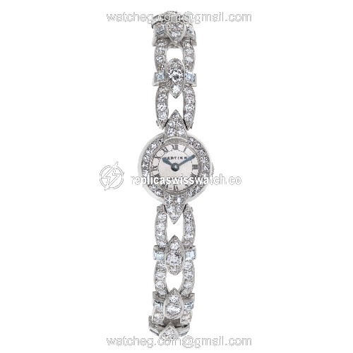 Cartier 92826 Cocktail Manual Female Platinum Watches Cartier 92826 Cocktail Manual Female Platinum Watches