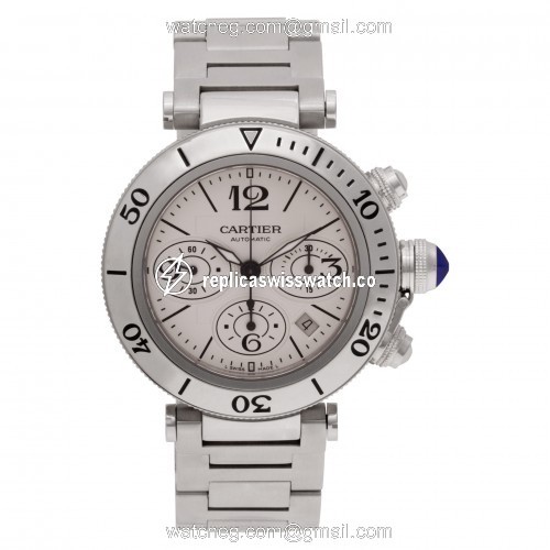 Cartier W31089M7 Pasha Seatimer Chrono Automatic Male Stainless Steel Watches Cartier W31089M7 Pasha Seatimer Chrono Automatic Male Stainless Steel Watches