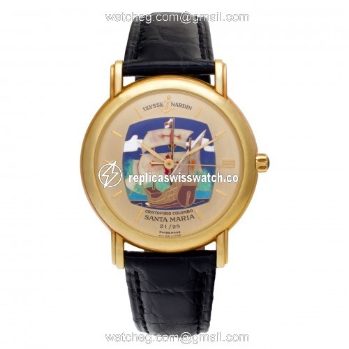 Ulysse Nardin 131-77-9 San Marco Automatic Male 18k yellow gold Watches Ulysse Nardin 131-77-9 San Marco Automatic Male 18k yellow gold Watches