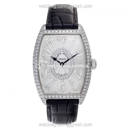 Franck Muller 2852 QZ D CD 1R Curvex Quartz Unisex 18k White Gold Watches Franck Muller 2852 QZ D CD 1R Curvex Quartz Unisex 18k White Gold Watches