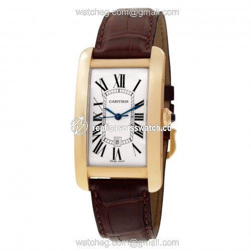 Cartier W56033156 Tank Americaine Automatic Unisex 18k Yellow Gold Watches Cartier W56033156 Tank Americaine Automatic Unisex 18k Yellow Gold Watches